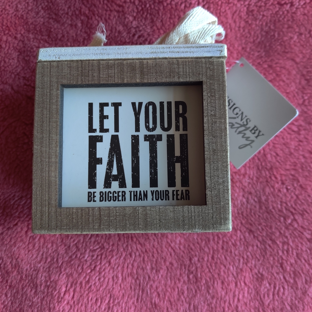 Words Of Wisdom - Faith - Box Signs | Primitives by Kathy